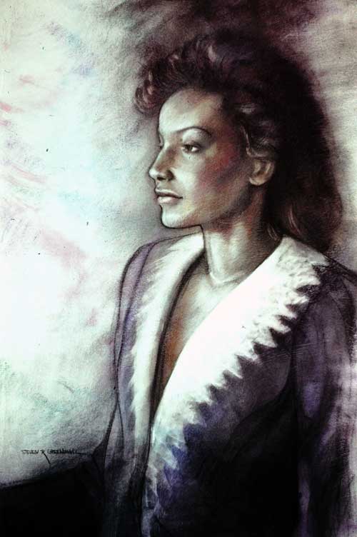 Original art pastel titled Gina